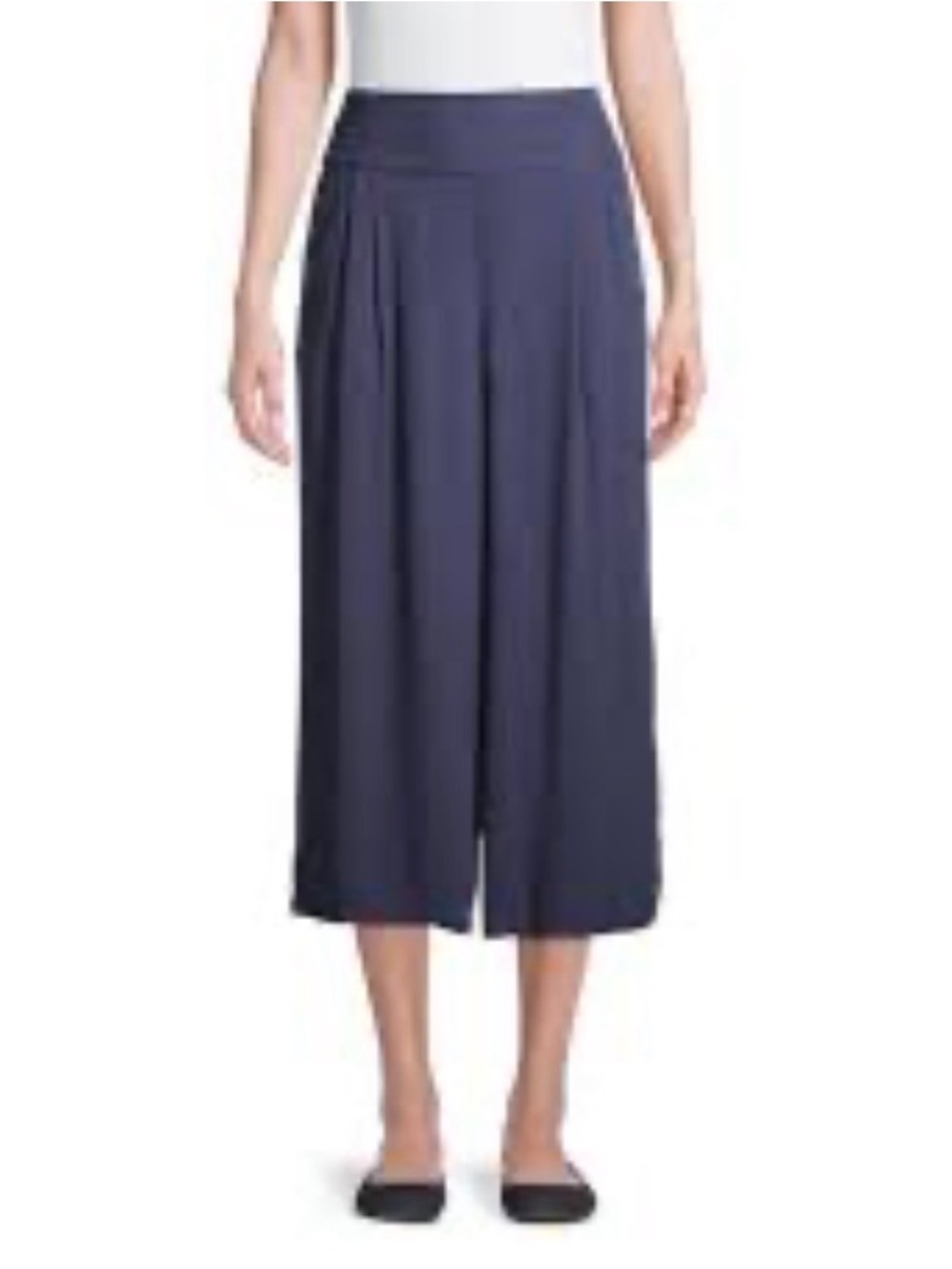 Time and Tru Blue Wide Leg Crop Pants Size 20 (XXL)